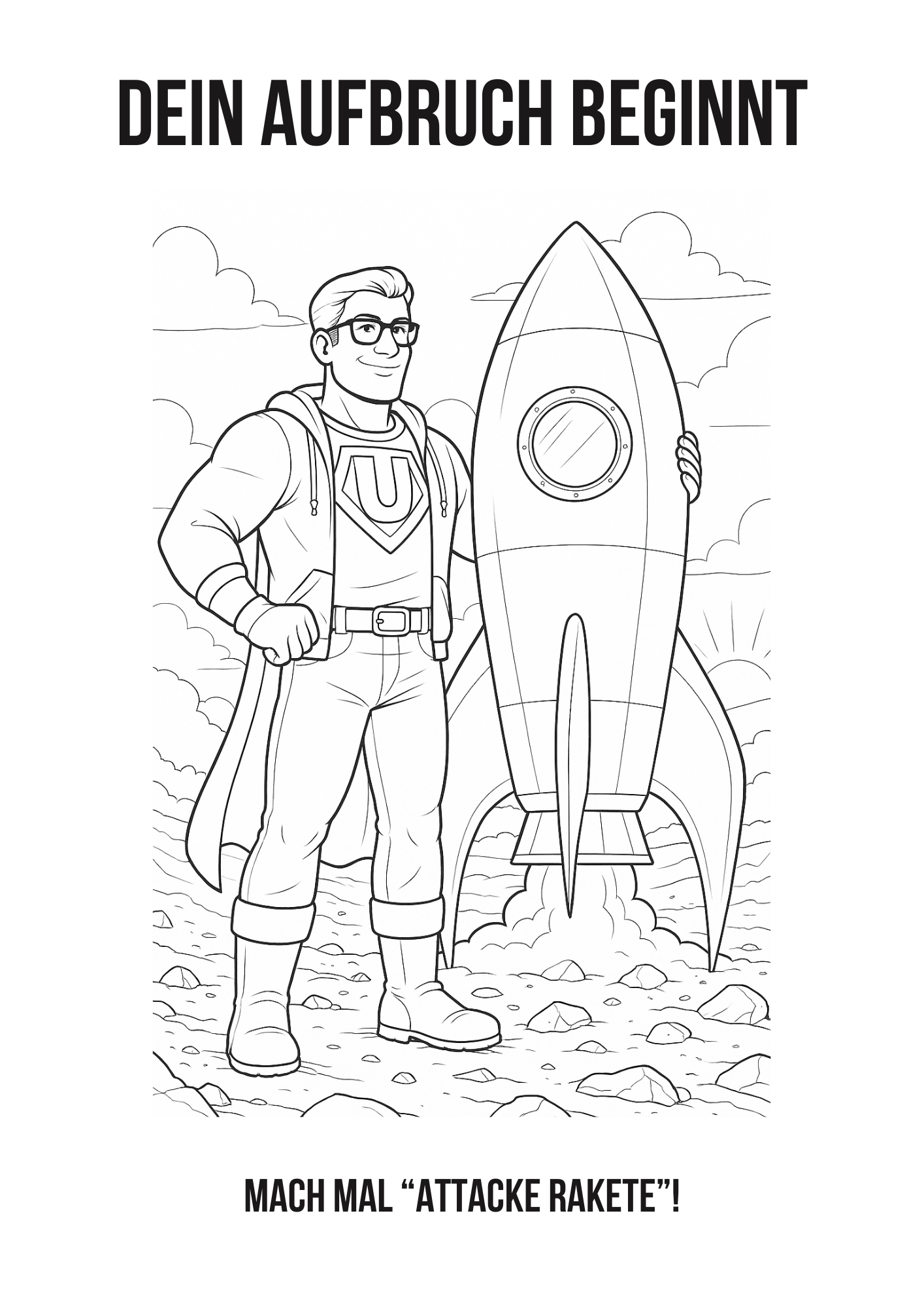 Unterhaltshelden-Malbuch (Ebook) - Stressabbau & Motivation für Väter - Ausmalbuch für Erwachsene mit starken Mindset-Botschaften